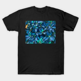 Lovely Blue Leaves T-Shirt